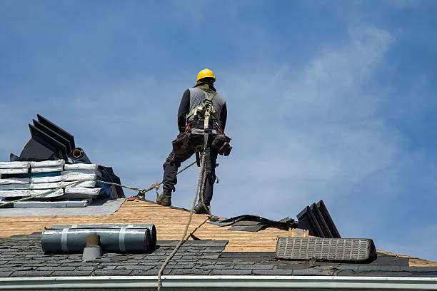 Professional Roof Replacement technician working in Irons, MI